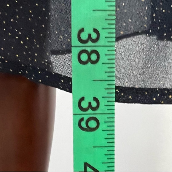 Banana Republic Navy Blue sheer dress with gold speckles - Picture 14 of 14